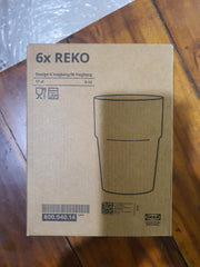 REKO GLASS 17 CL CLEAR GLASS 6-P