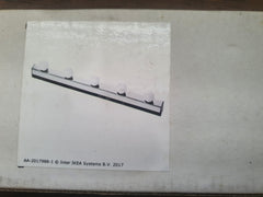 IKEA light fixture packaging with product illustration on a white background
