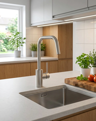ÄLMAREN Kitchen mixer tap, stainless steel colour