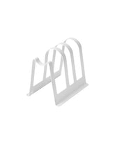 AVSTEG Cutting board and lid stand, white, 14 cm