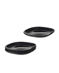 BACKIG side plate 18x18 black 4-p