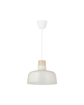 BUNKEFLO pendant lamp, beige-birch, 36 cm
