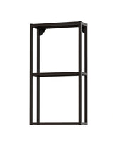 ENHET Wall fr w shelves, anthracite, 40x15x75 cm