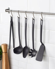FULLÄNDAD 5-piece kitchen utensil set, grey