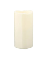 GODAFTON LED block candle, in/outdoor, battery-operated/natural 14 cm