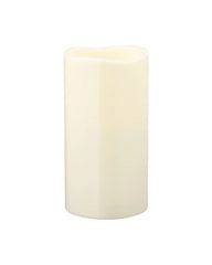 GODAFTON LED block candle, in/outdoor, battery-operated/natural 14 cm