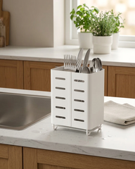 AVSTEG Cutlery stand, white, 13 cm