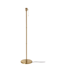 KRYSSMAST Floor lamp base, brass-plated