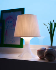 LAMPAN Table lamp, white 29 cm