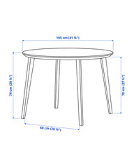 LISABO table 105 ash veneer