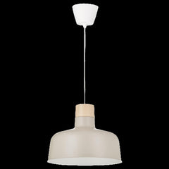 BUNKEFLO pendant lamp, beige-birch, 36 cm