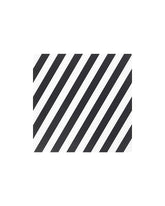 PIPIG Place MAT 37X37 STRIPED/BLACK/WHITE