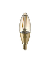 ROLLSBO LED bulb E14 200 lumen, dimmable/chandelier brown clear Glass 2200 K