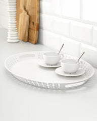 ROMANTISK TRAY 52X39 WHITE ME