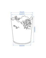 SAMVERKA Plant pot, white 12 cm