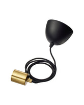 SKAFTET Cord set, textile brass-plated 1.4 m