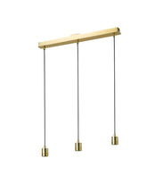 SKAFTET Triple Cord Set With Ceiling Mount Rectangle Brass