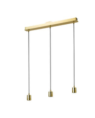 SKAFTET Triple Cord Set With Ceiling Mount Rectangle Brass