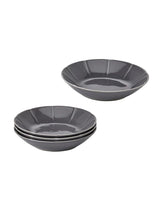 STRIMMIG Deep plate, stoneware grey, 23 cm
