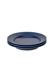 STRIMMIG side plate 21 earthenware blue