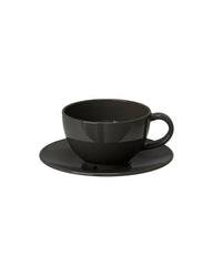 VARDAGEN TEACUP/SAUCER 26 CL DARK GREY