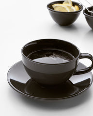 VARDAGEN TEACUP/SAUCER 26 CL DARK GREY