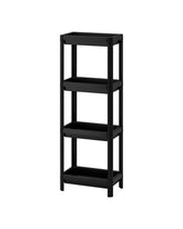 VESKEN Shelf unit, black, 37x23x101 cm