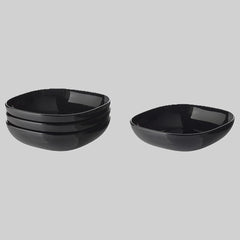 BACKIG deep plate 20x20 black 4-p