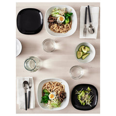 BACKIG side plate 18x18 black 4-p