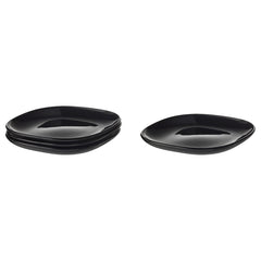 BACKIG side plate 18x18 black 4-p