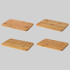 BRONSSOPP sandwich tray bamboo 4-p