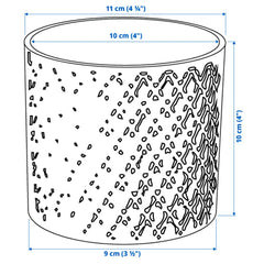 CHIAFRON Plant pot, white9 cm