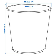 DAIDAI Plant pot, brass-colour 12 cm