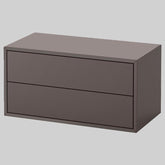 EKET Cabinet with 2 drawers, dark grey70x35x35 cm