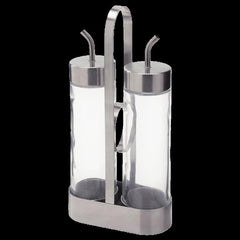 ORTFYLLD oil/vinegar s3 glass/stainless steel
