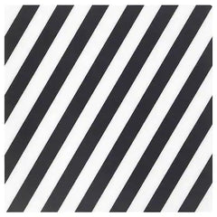 PIPIG Place MAT 37X37 STRIPED/BLACK/WHITE