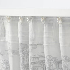 STJARNRAMS crtns 1pr 145x300 white/grey