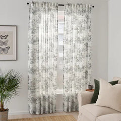 STJARNRAMS crtns 1pr 145x300 white/grey