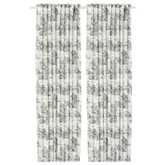 STJARNRAMS crtns 1pr 145x300 white/grey