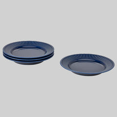 STRIMMIG side plate 21 earthenware blue