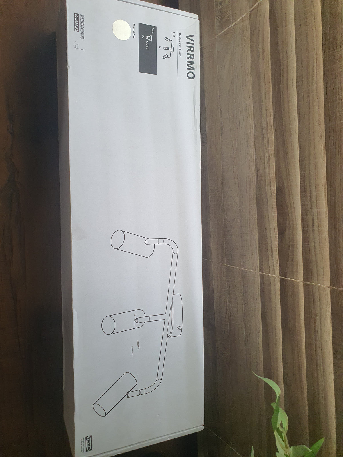VIRRMO Ceiling track, 3-spots, nickel-plated