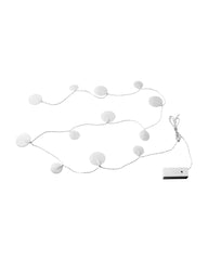 AKTERPORT LED lighting chain with 12 lights, battery-operated/Pebbles white