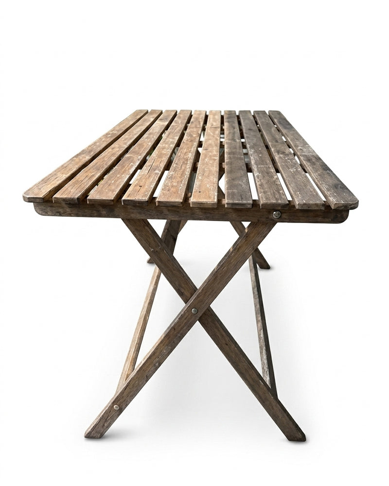 ASKHOLMEN  Table, out 112x62 Foldable Grey - Brown