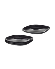 BACKIG plate 25x25 black 4-p