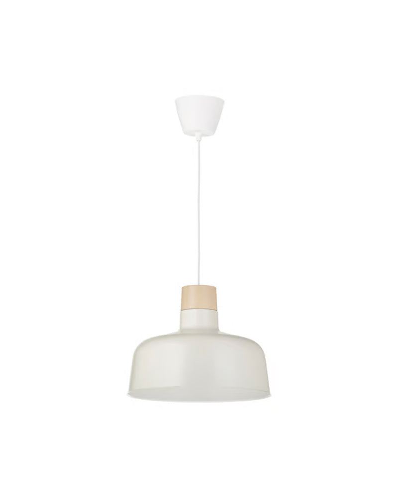BUNKEFLO pendant lamp, beige-birch, 36 cm