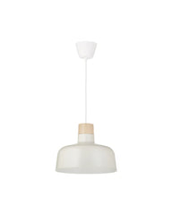 BUNKEFLO pendant lamp, beige-birch, 36 cm