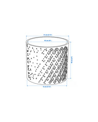 CHIAFRON Plant pot, white9 cm