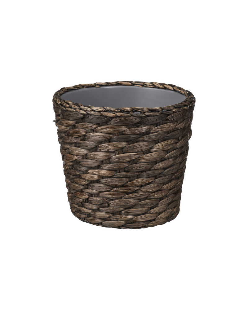DRUVFLADER Plant pot, water hyacinth/grey 12 cm