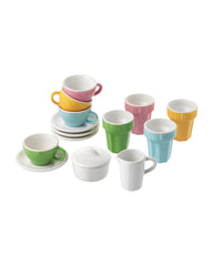 DUKTIG 10-piece coffee/tea set, multicolor