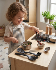 DUKTIG 5-piece toy kitchen utensil set, multicolor